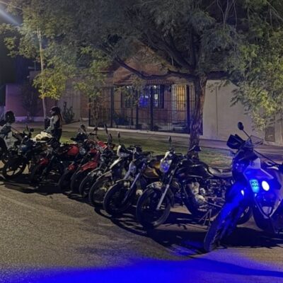 Operativo en Guaymallén: 11 motos retenidas y múltiples infracciones detectadas