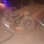 Un choque y vuelco en la Ruta 40 dejó como saldo tres personas heridas en Lavalle